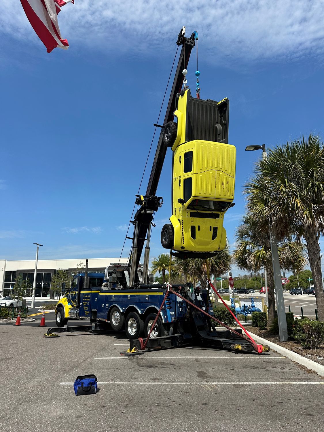 CTS rotator recovery unit on a job site