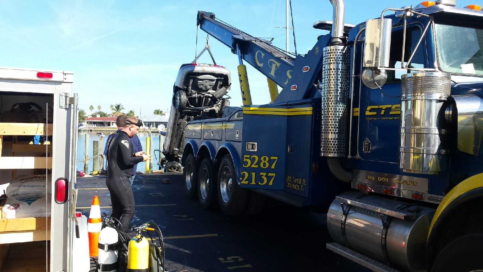 Heavy Water Recovery by CTS Towing