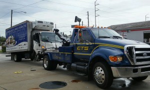 cts tow towing a delivery truck in tampa fl